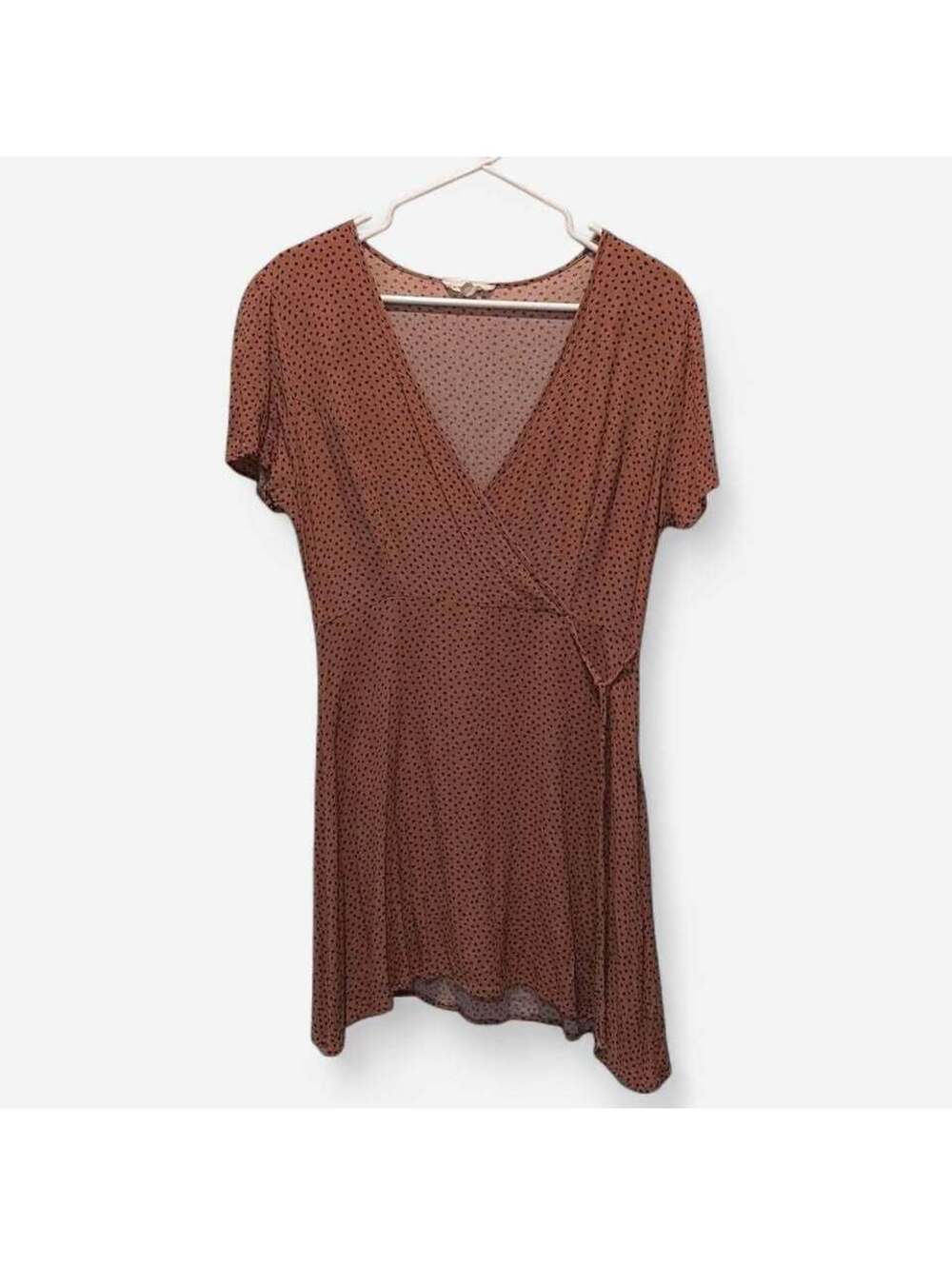LA Hearts Star Print Wrap Dress